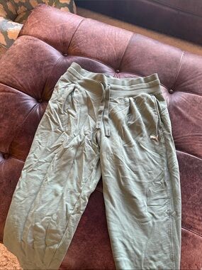 Puma Sage Green Drawstring Joggers